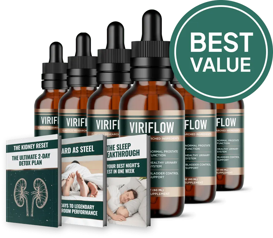 ViriFlow 6-Bottle Supply — Best Value Prostate Support Package